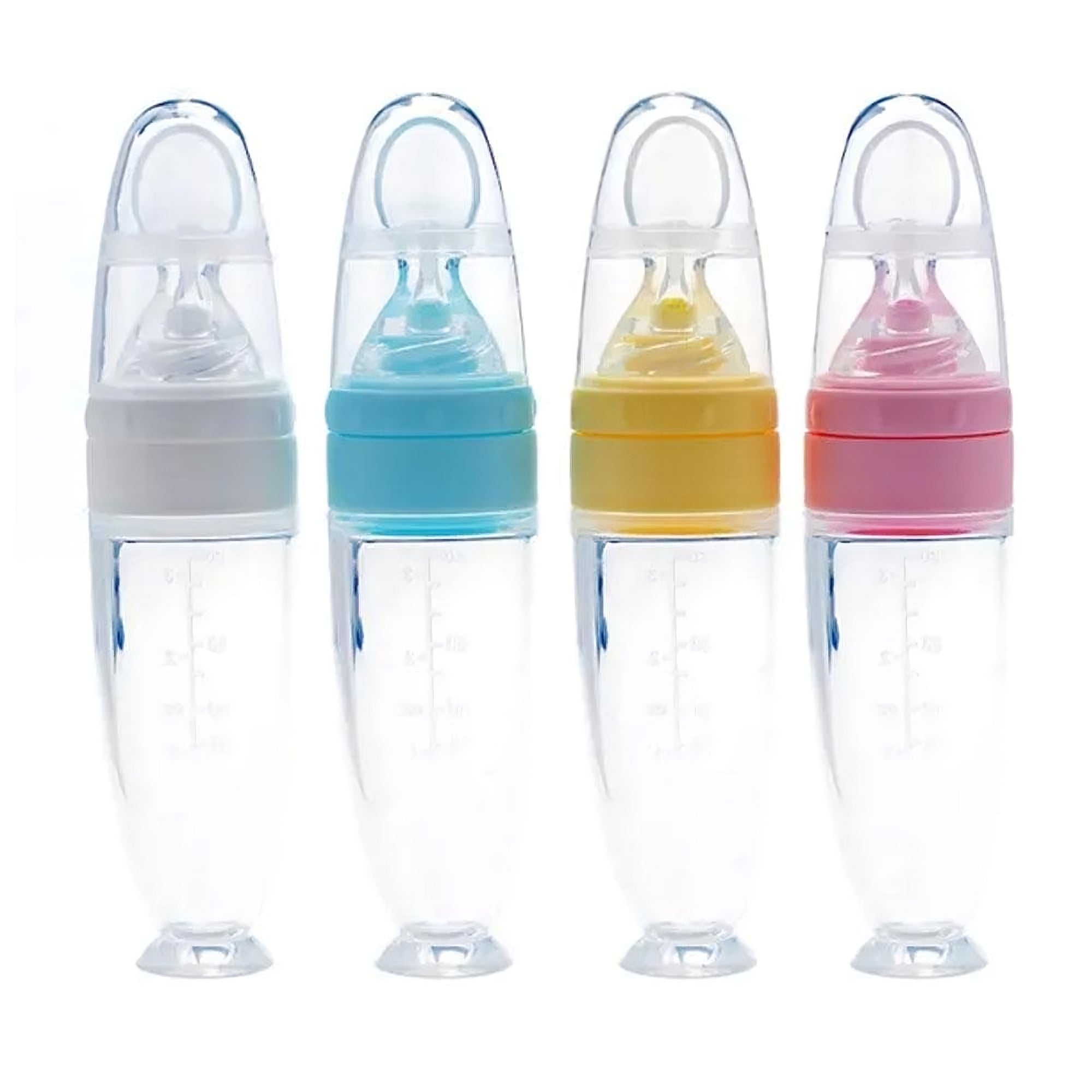 Baby Squeeze Feeding Spoon | BPA-Free Silicone | Self-Feeding Puree Spoon