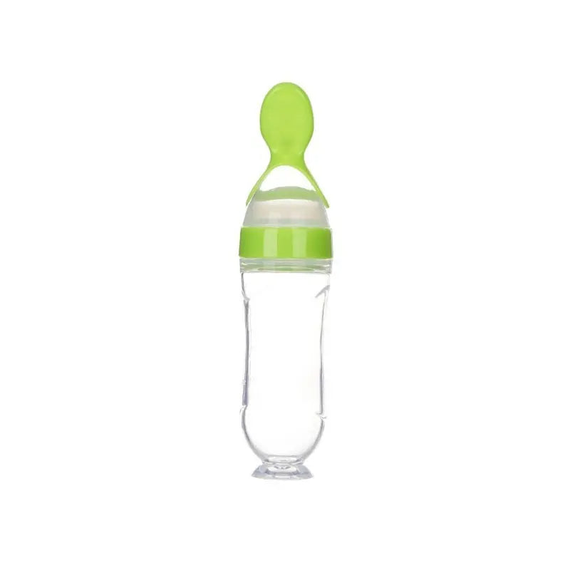 Baby Squeeze Feeding Spoon | BPA-Free Silicone | Self-Feeding Puree Spoon