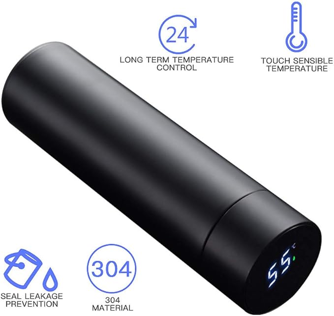 Smart LED Temperature Water Bottle – BPA-Free, 12h Hot/24h Cold | Veyro