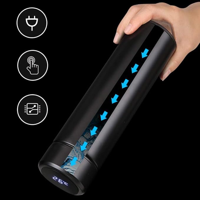 Smart LED Temperature Water Bottle – BPA-Free, 12h Hot/24h Cold | Veyro
