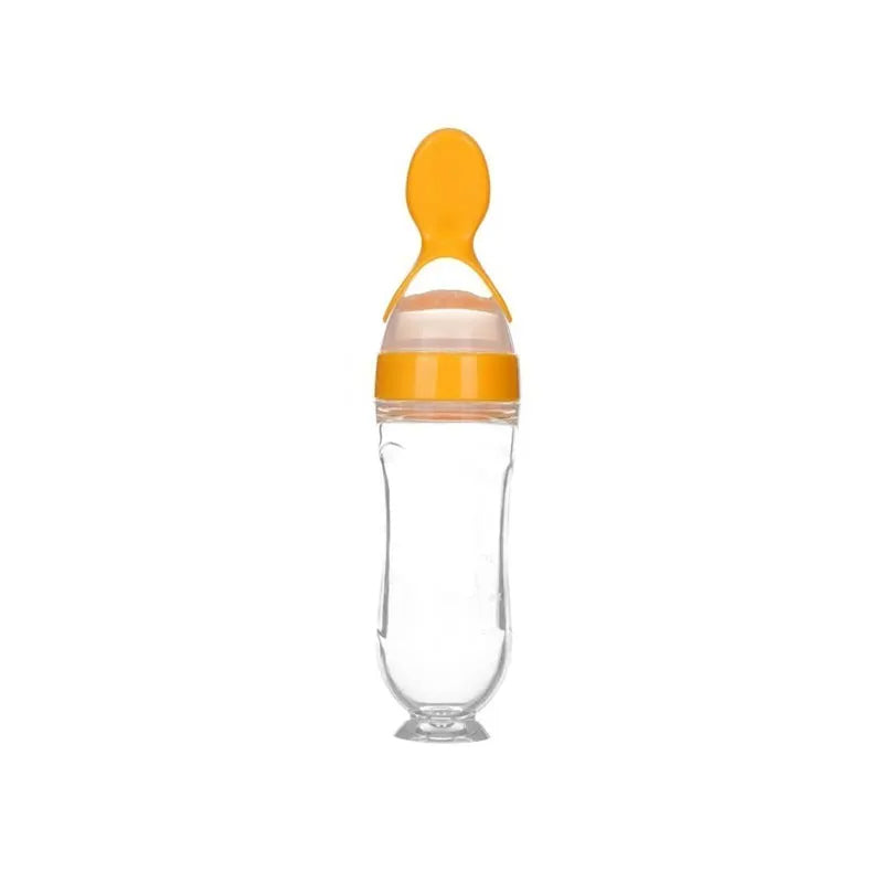 Baby Squeeze Feeding Spoon | BPA-Free Silicone | Self-Feeding Puree Spoon