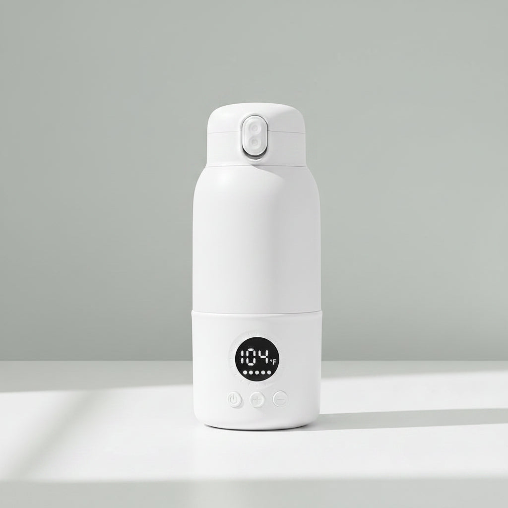 Portable Baby Bottle Warmer – Heats Milk in 2 Min, Smart LED | Veyro