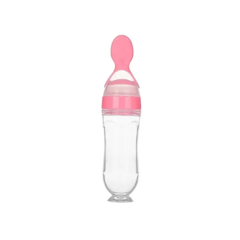 Baby Squeeze Feeding Spoon | BPA-Free Silicone | Self-Feeding Puree Spoon