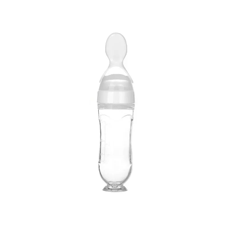 Baby Squeeze Feeding Spoon | BPA-Free Silicone | Self-Feeding Puree Spoon